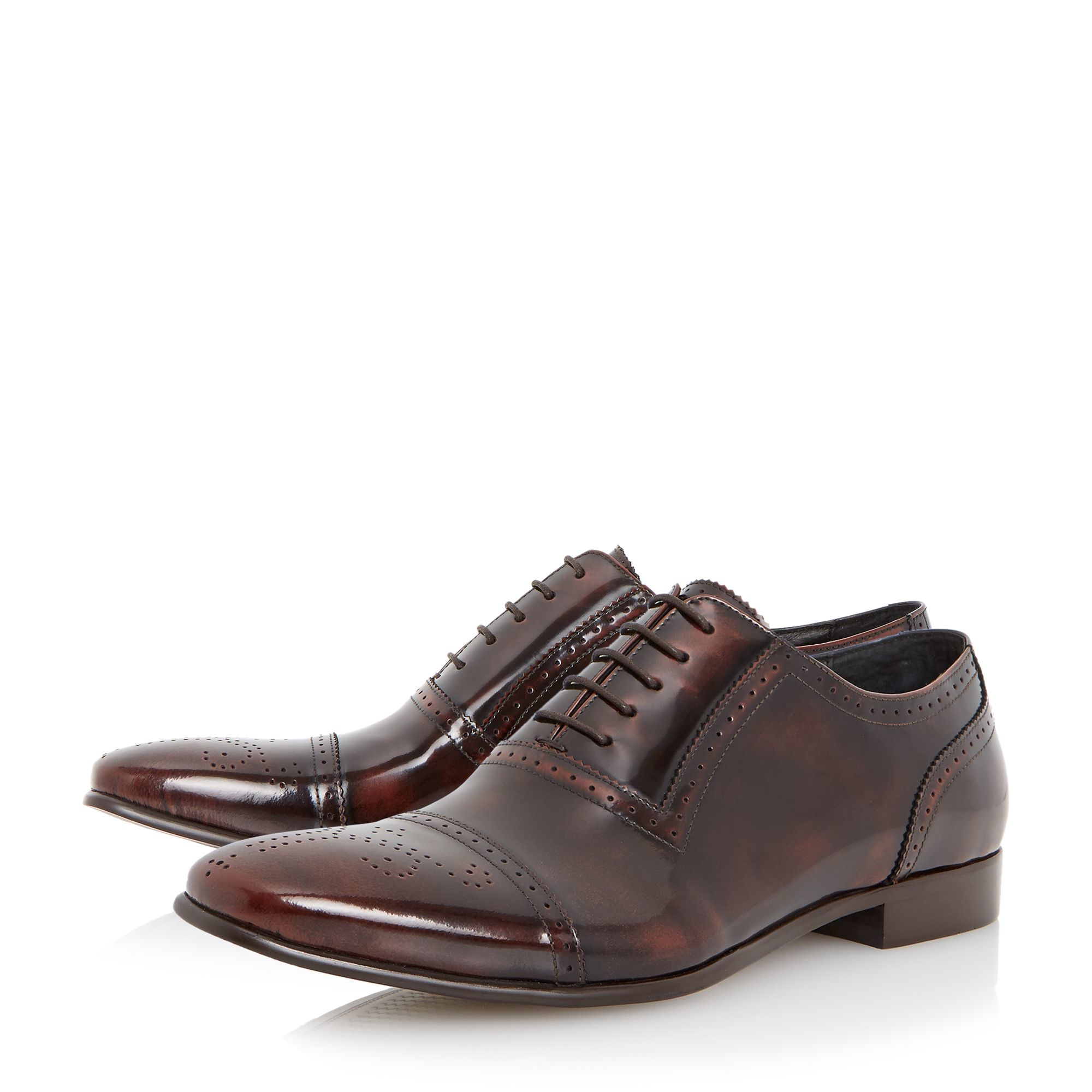 leather oxford shoe dune rule toecap detail leather oxford shoe in brown for leather oxford shoe dune rule toecap detail leather oxford shoe in brown for