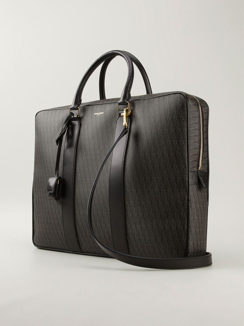 Laptop Bag Monogram Collection Black – Three Sixty Leather