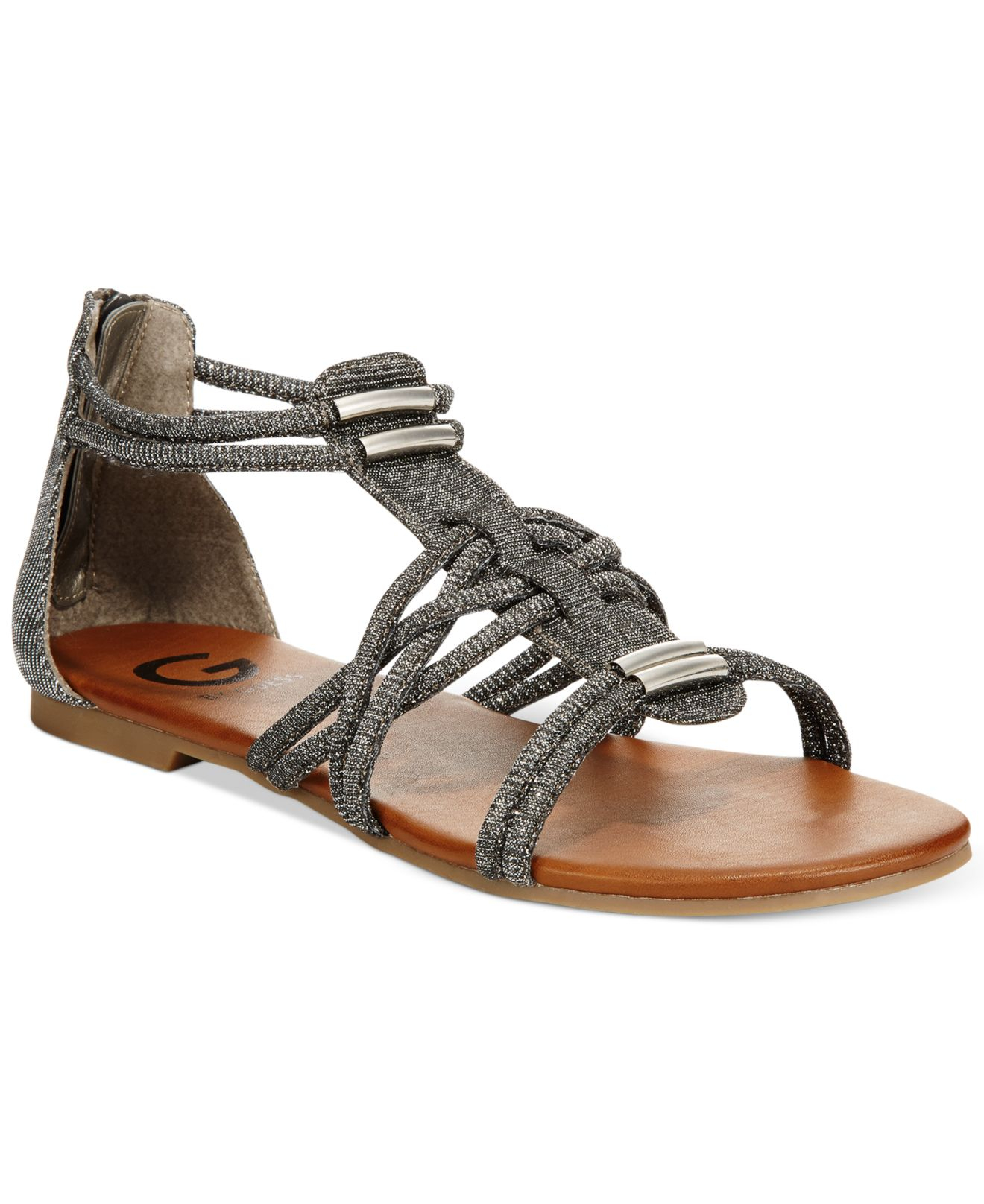 gray gladiator sandals