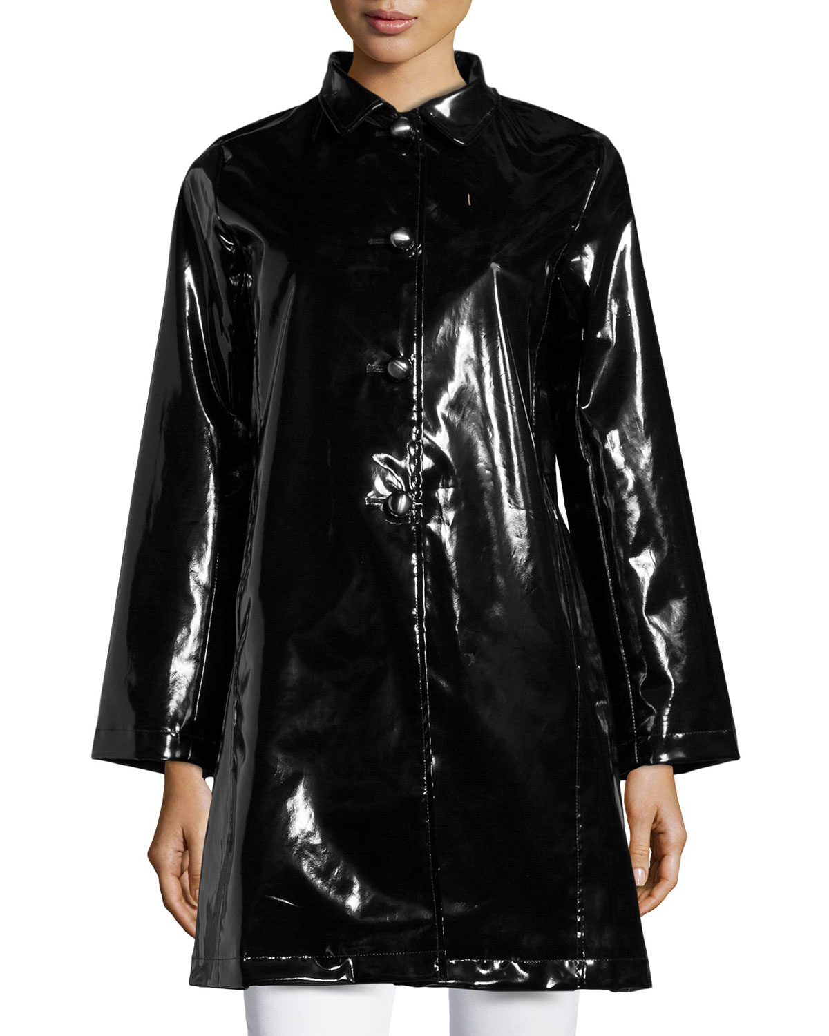Jane Post Princess Raincoat With Detachable Hood in Black Lyst