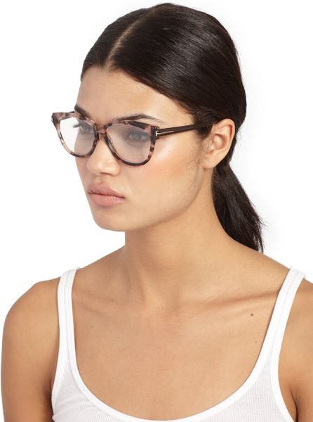 Tom Ford Butterfly Optical Glasses in Pink (HAVANA) | Lyst