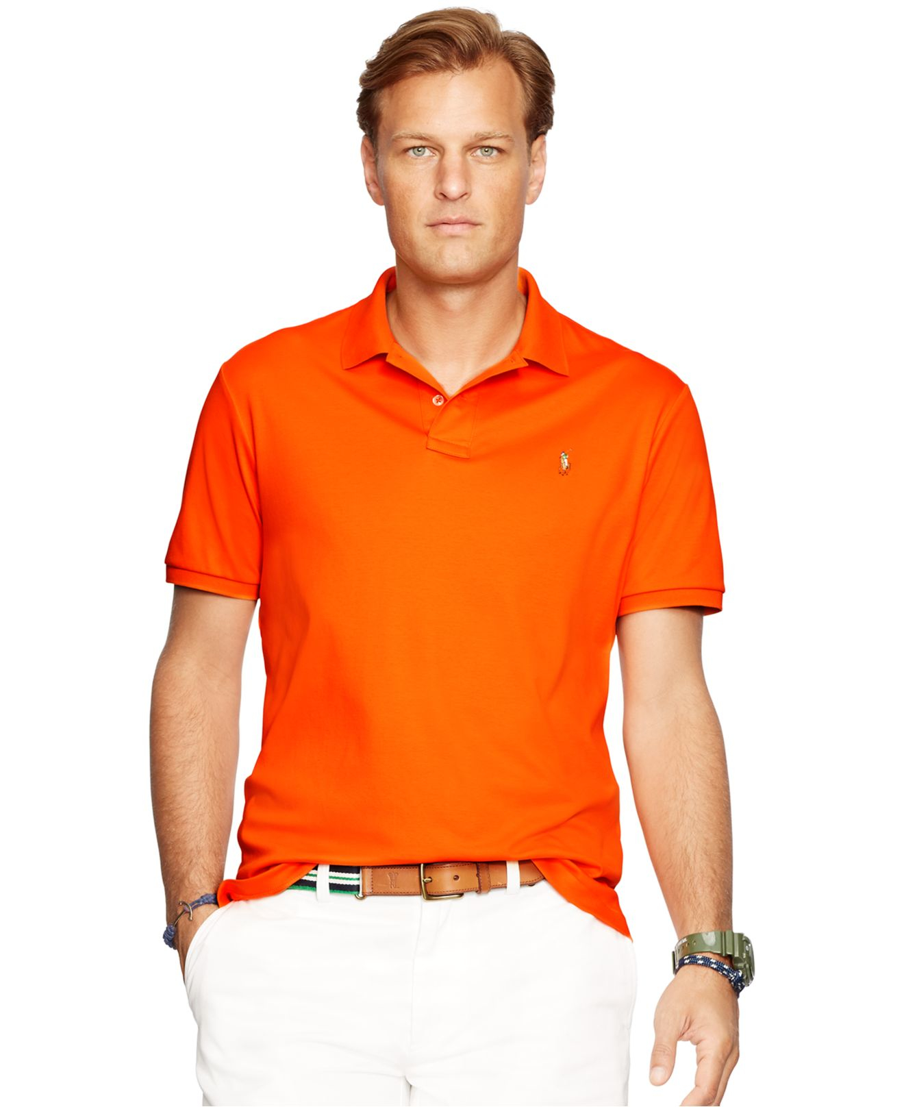 Polo Ralph Lauren Cotton Big & Tall Pima Soft-touch Polo Shirt in ...