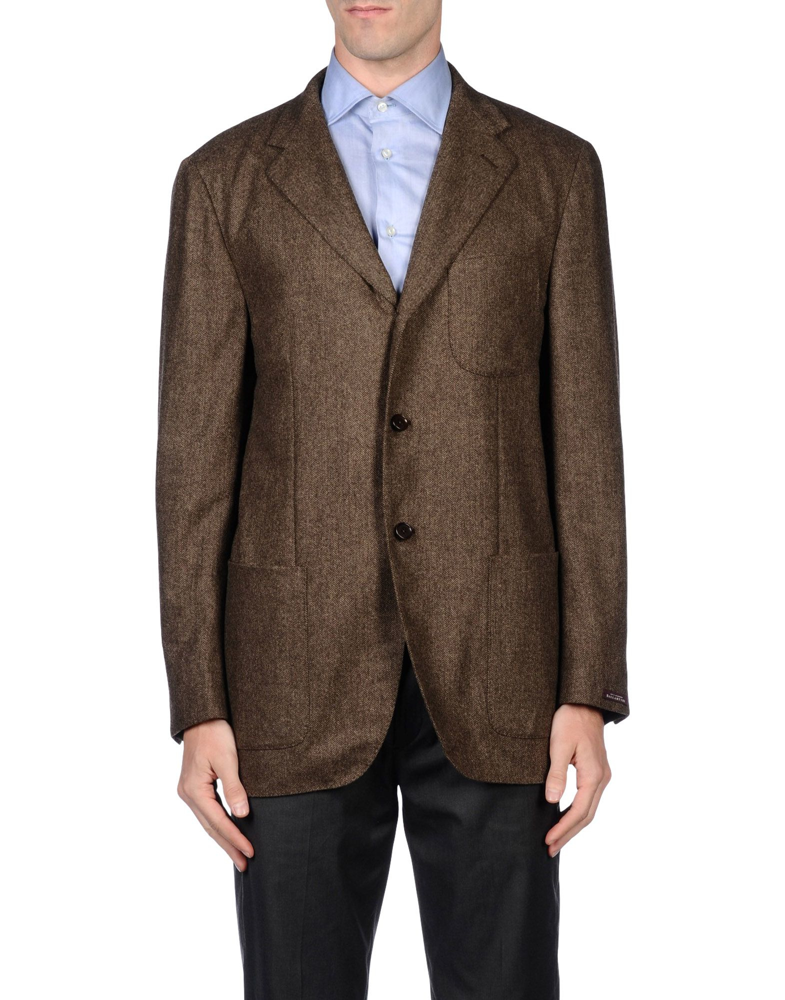 Ballantyne Flannel Blazer in Dark Brown (Brown) for Men - Lyst