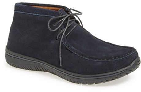 mens navy blue chukka boots