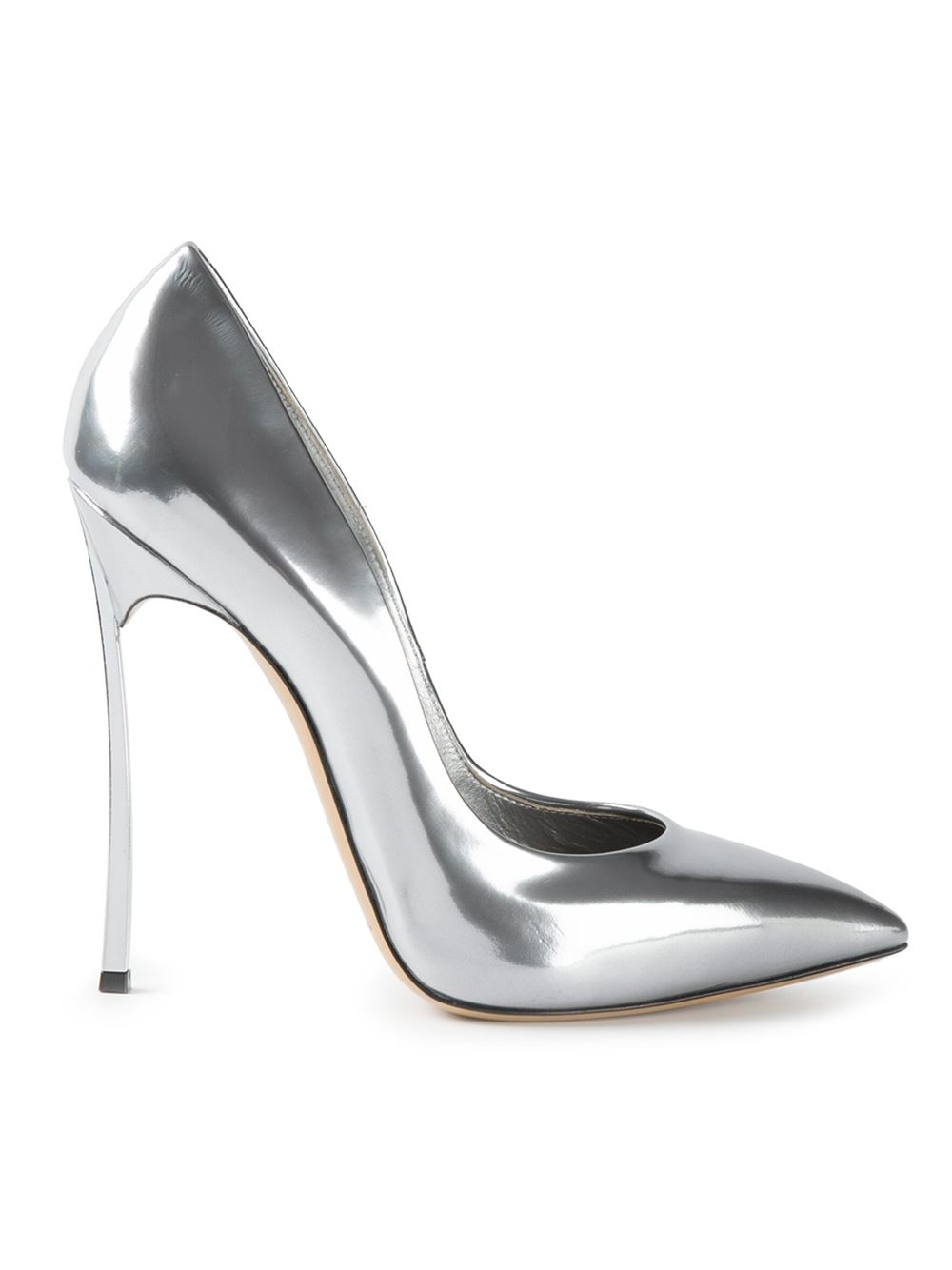 metallic stilettos