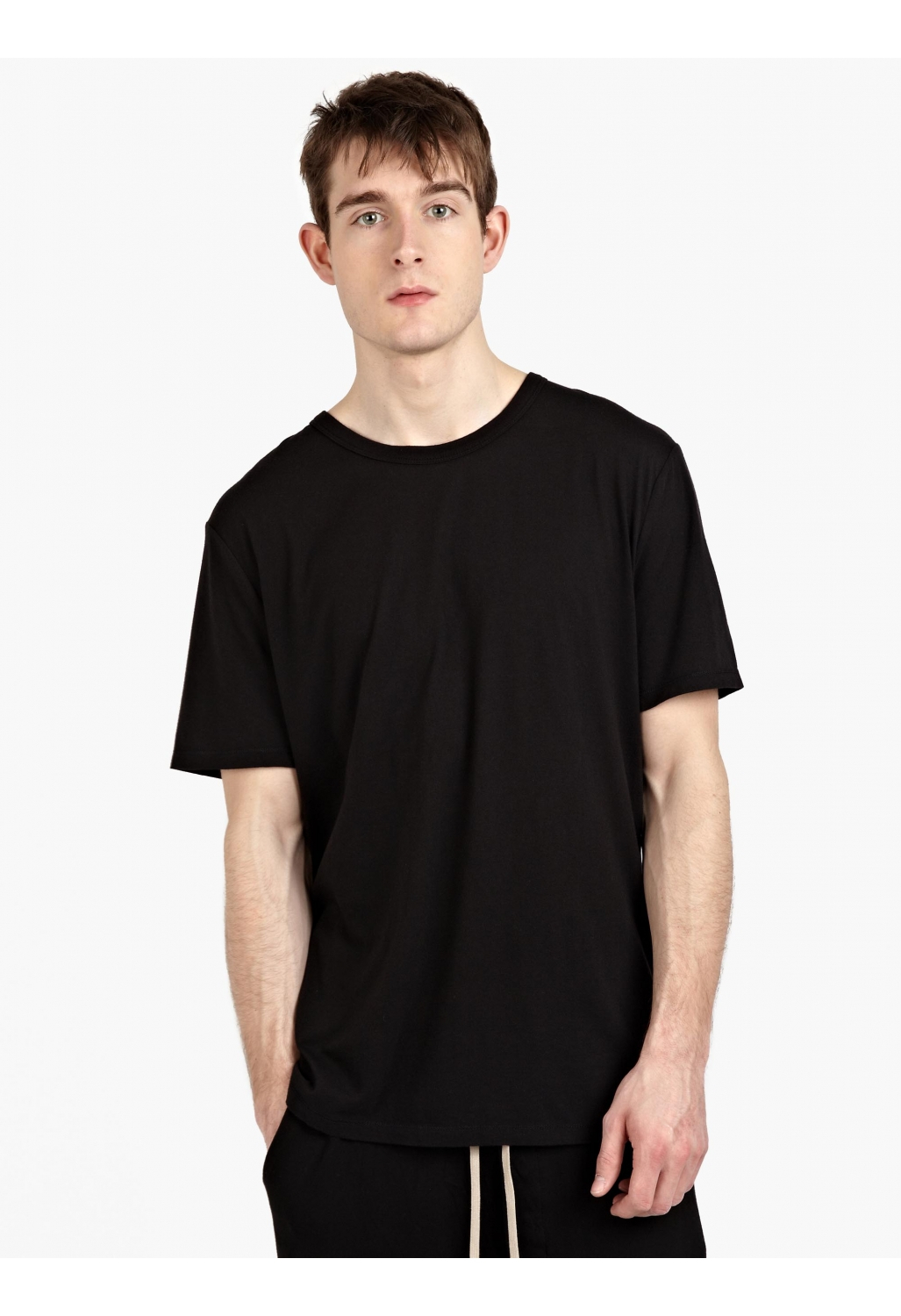 T By Alexander Wang Men’S Black Cotton T-Shirt in Black for Men | Lyst