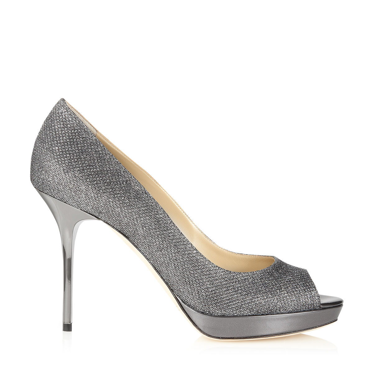 Jimmy Choo Leather Luna in Anthracite 