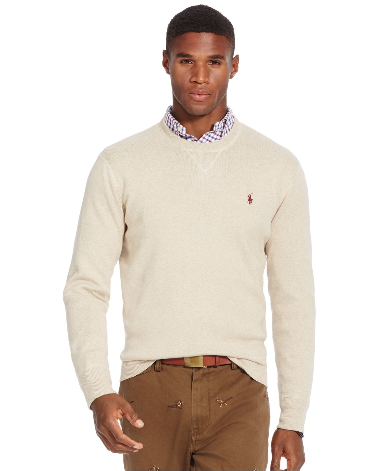  Polo  Ralph Lauren Cotton Crew neck Sweatshirt  in Natural 