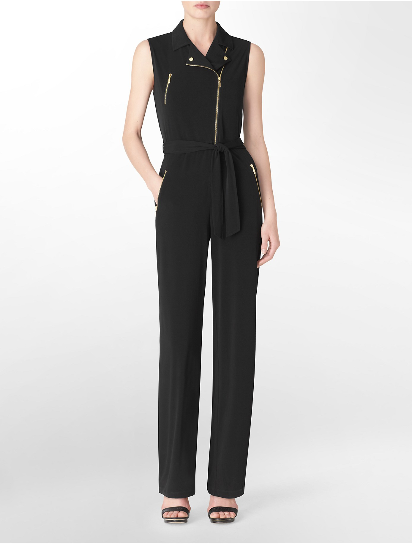 calvin klein sleeveless jumpsuit