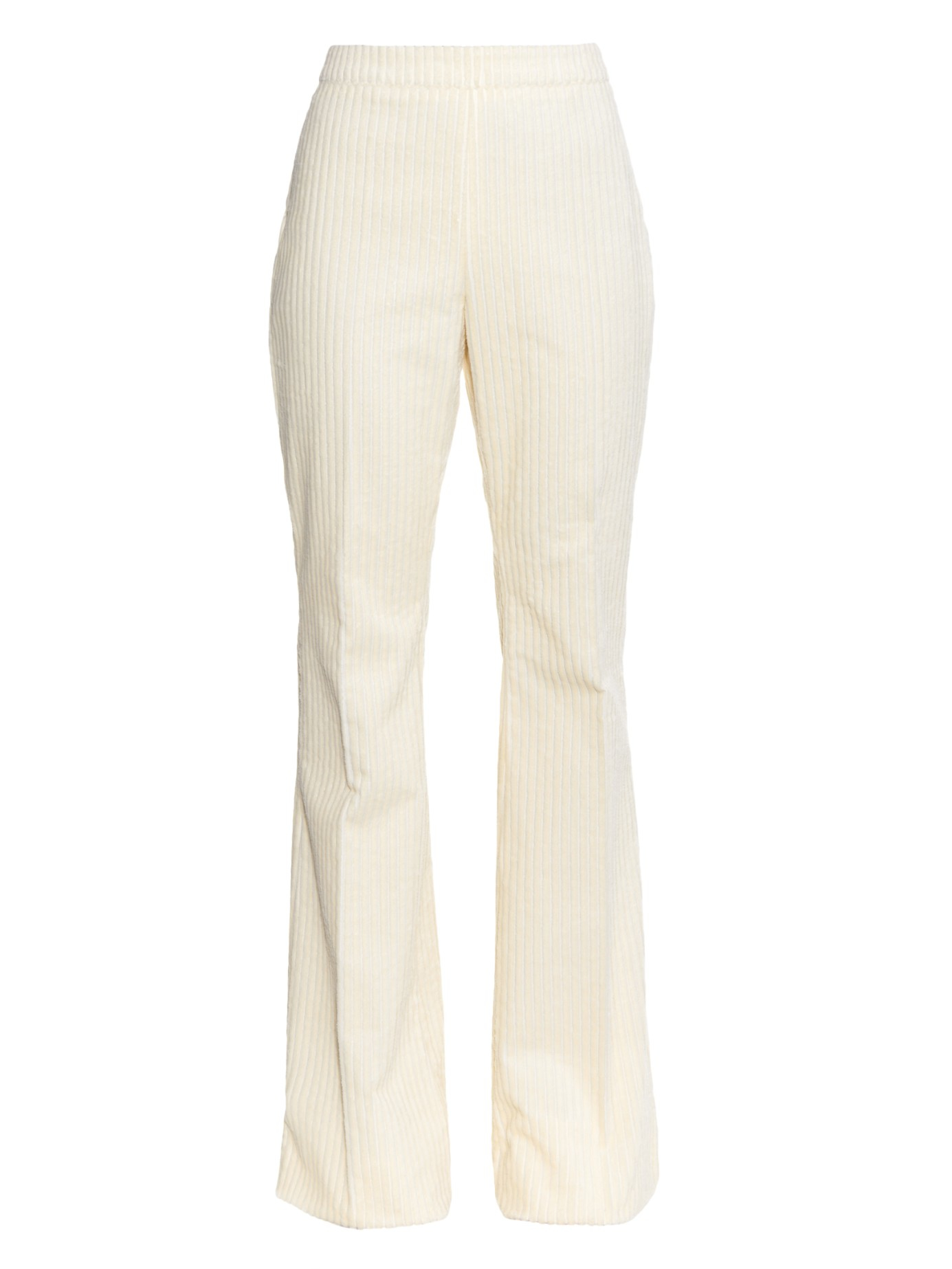 Giambattista Valli Corduroy Tailored Flared Trousers in White - Lyst