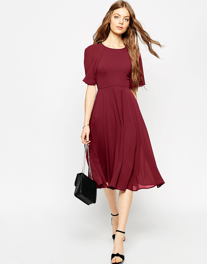asos tall midi dress