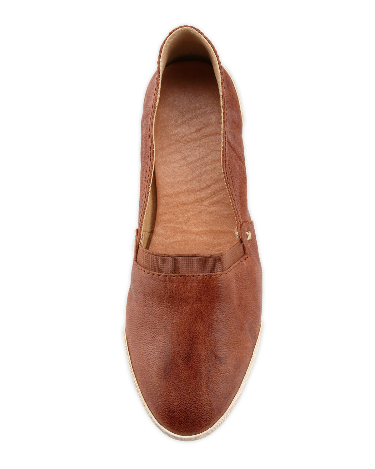 frye leather flats