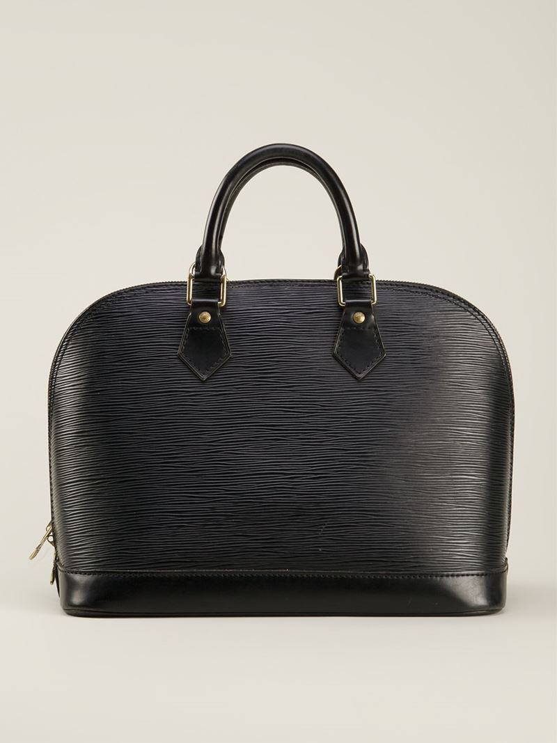 Louis Vuitton Leather &#39;alma&#39; Tote Bag in Black - Lyst