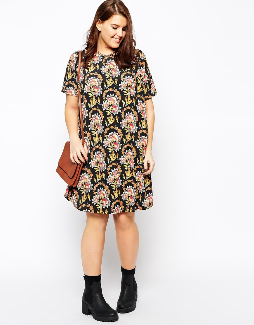 flower t shirt dress