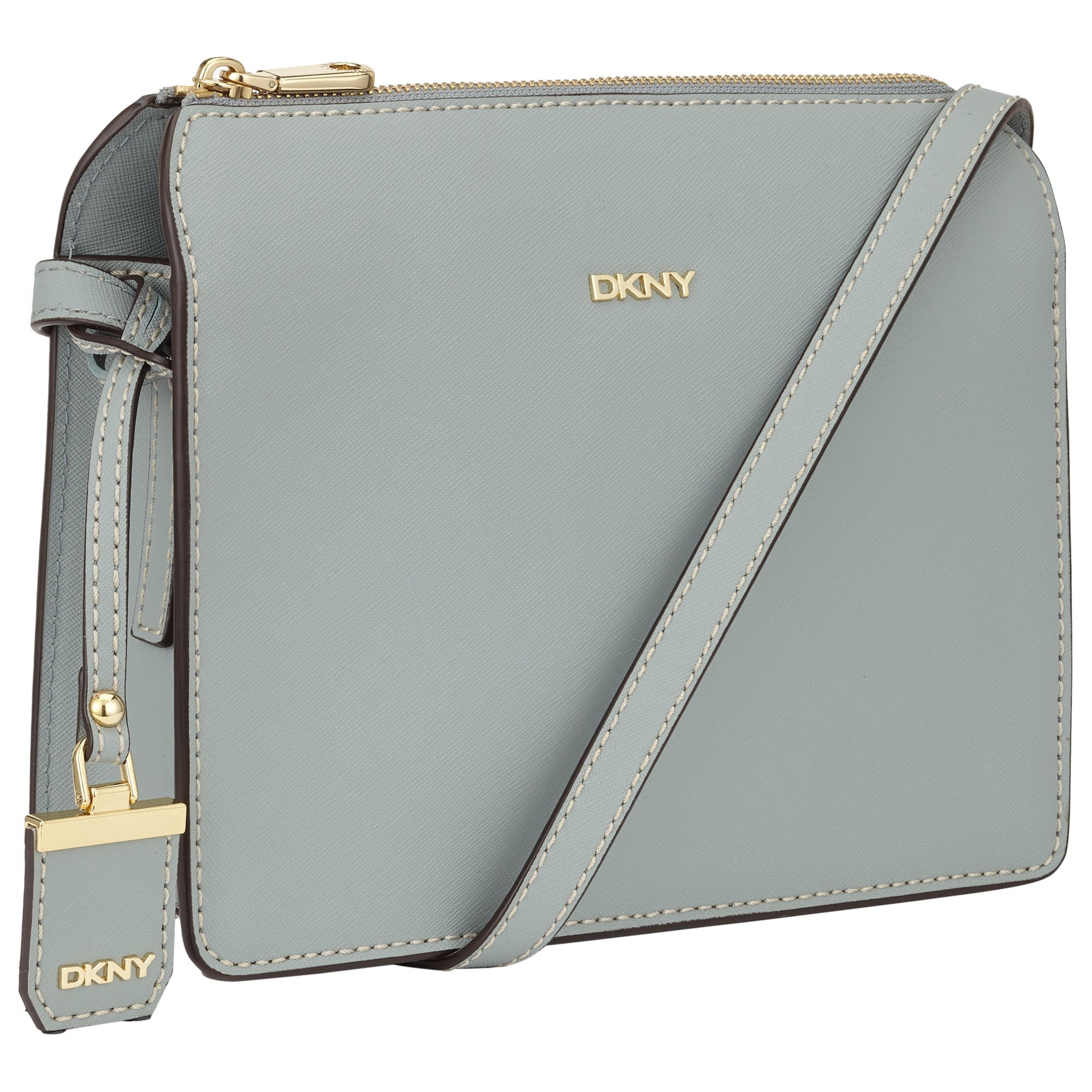 DKNY Bryant Park Woven Edge Saffiano Leather Across Body Bag in Blue - Lyst