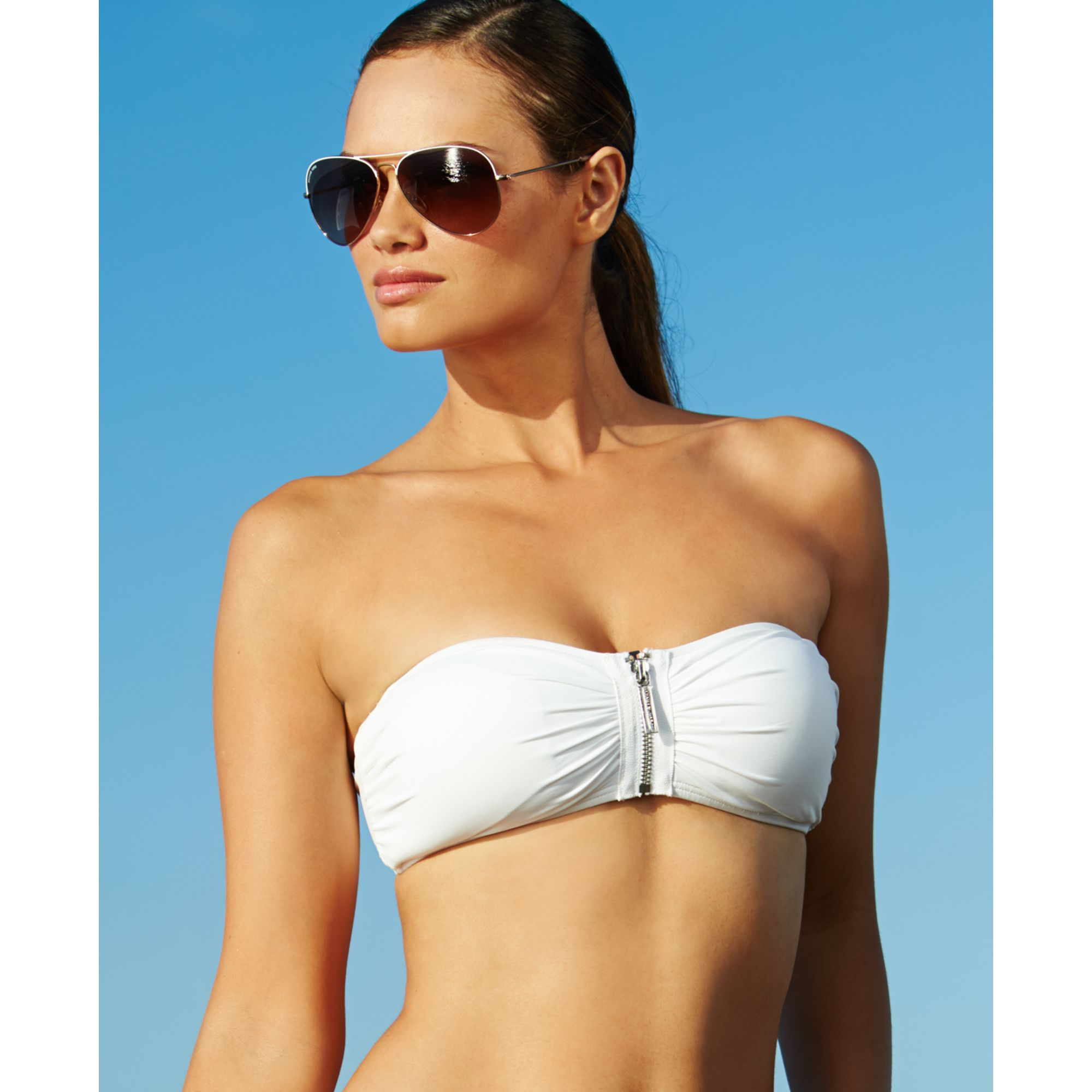 michael kors bandeau bikini top