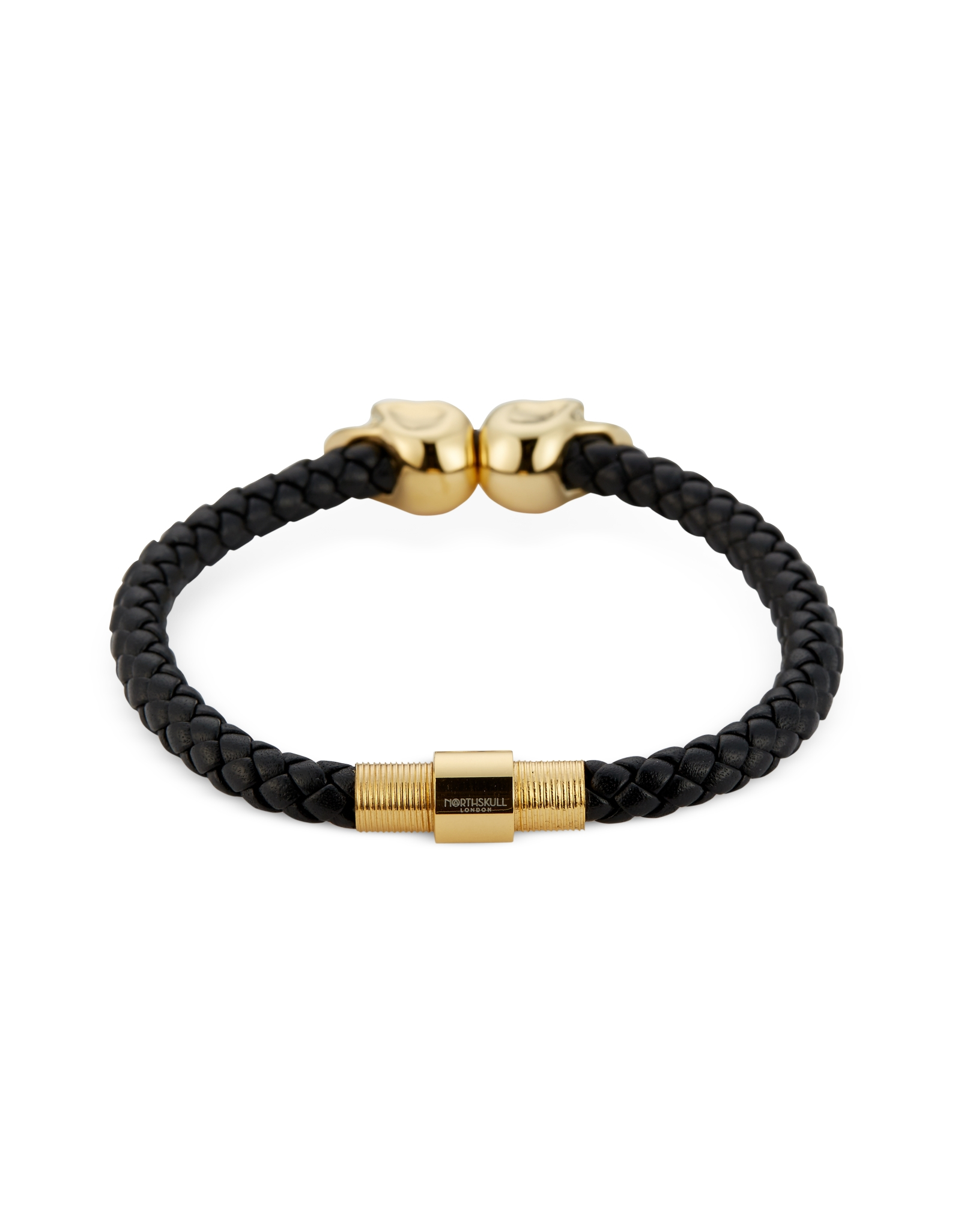 Northskull Skull Bracelet in Gold for Men (BLACK) | Lyst