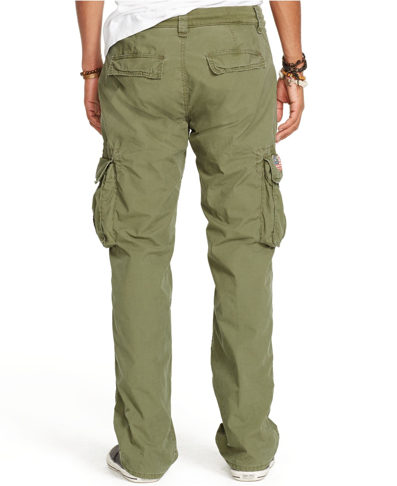 Denim & Supply Ralph Lauren Jersey-Lined Cargo Pant in Green for Men - Lyst