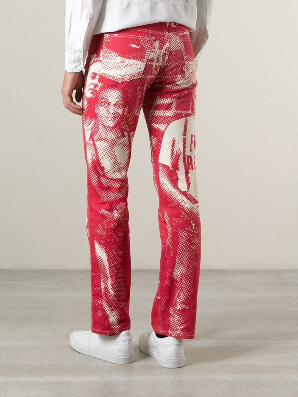 Jean Paul Gaultier Fight Racism Trousers in Red for Men | Lyst