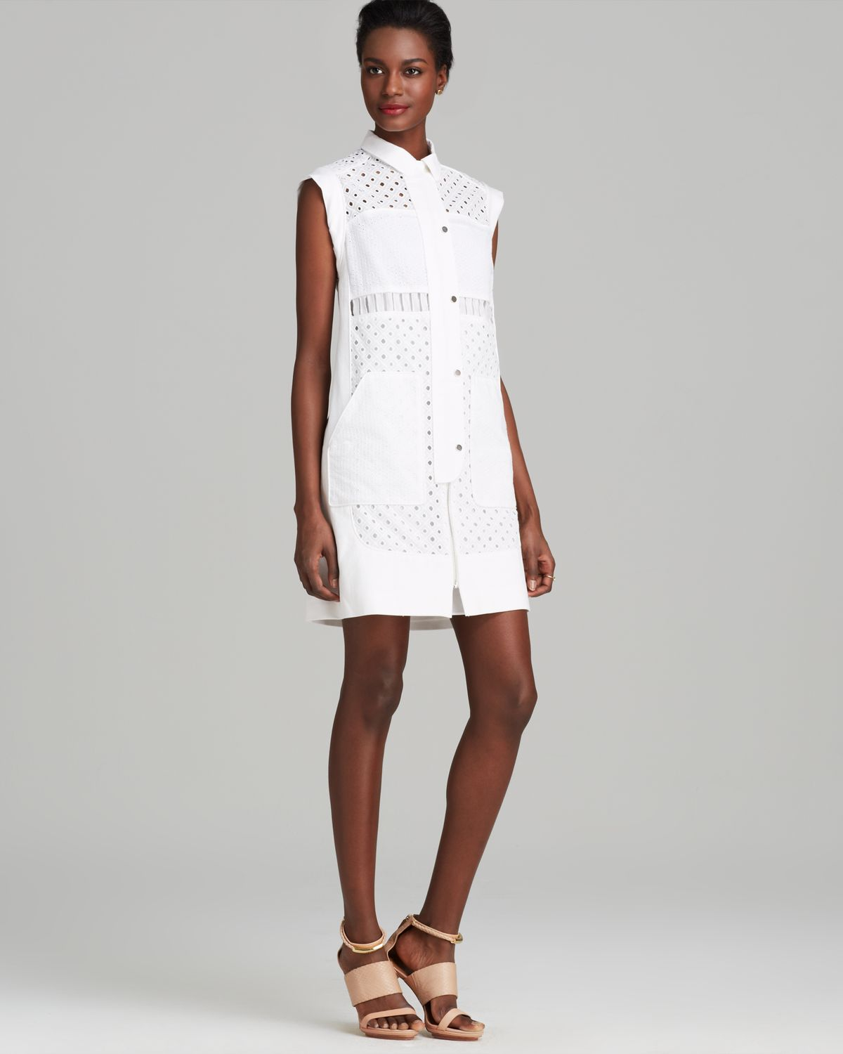 rebecca taylor white eyelet dress