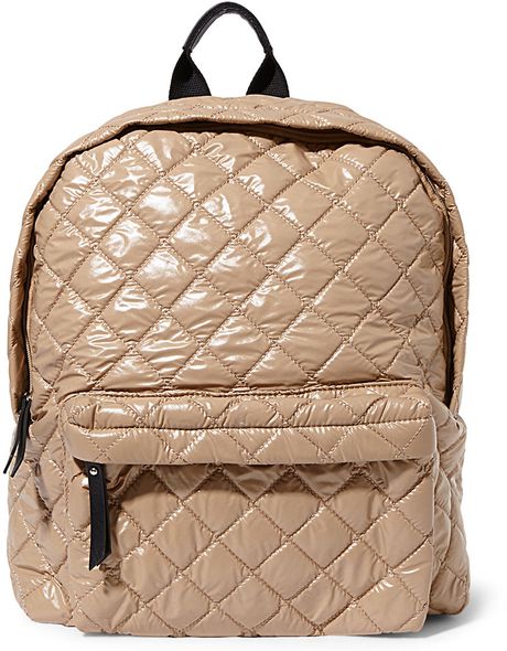 Steve Madden Quilted Backpack in Brown (Taupe) | Lyst