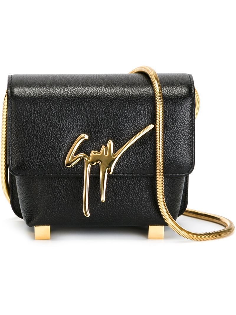 Giuseppe Zanotti Signature Shoulder Bag in Black | Lyst