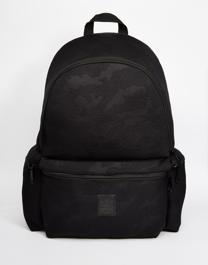 adidas black camo backpack