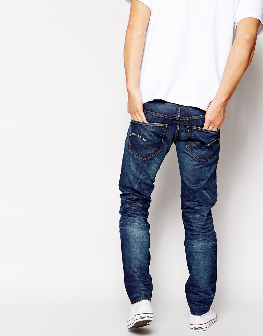 Lyst - G-Star Raw G Star Jeans 3301 Low Tapered Vintage Medium Aged in ...