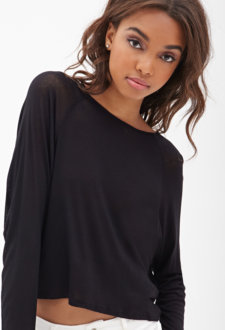 Lyst - Forever 21 Open-back Knotted Top in Black