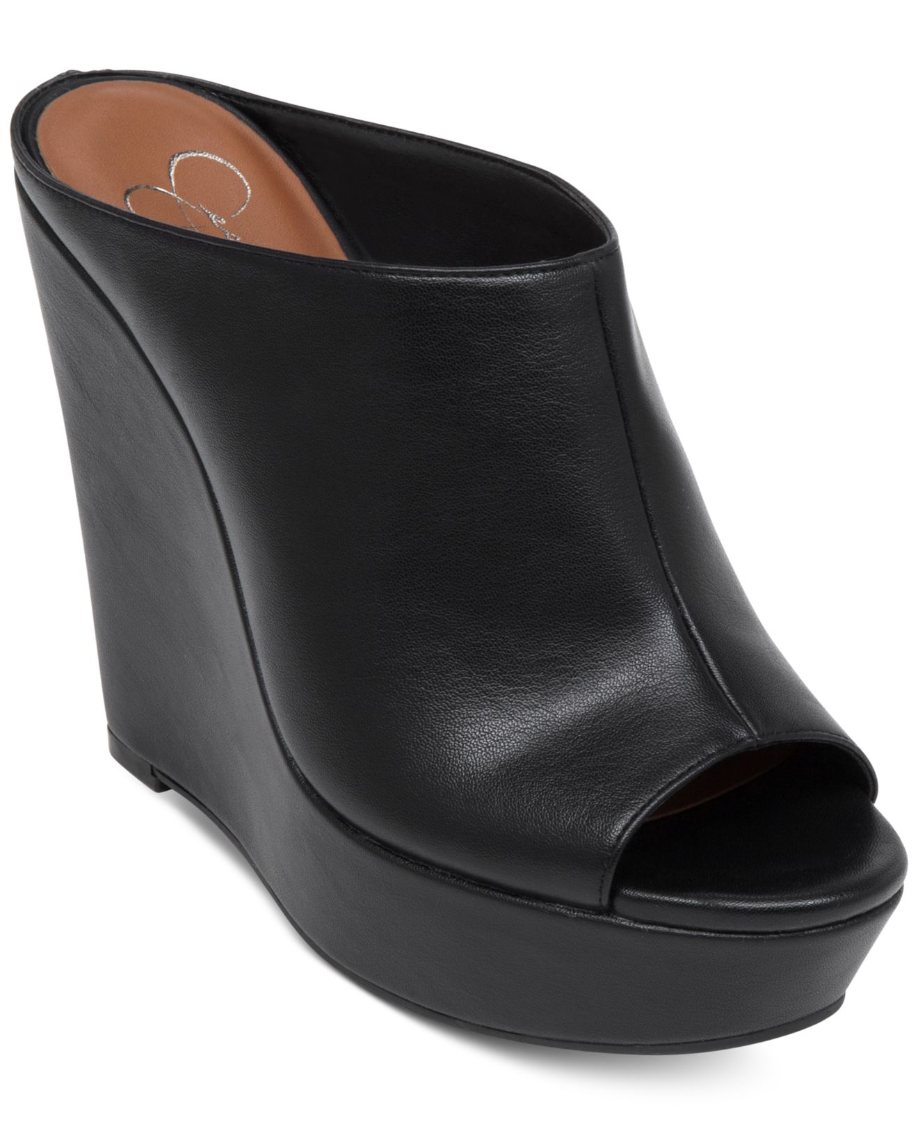jessica simpson black wedges