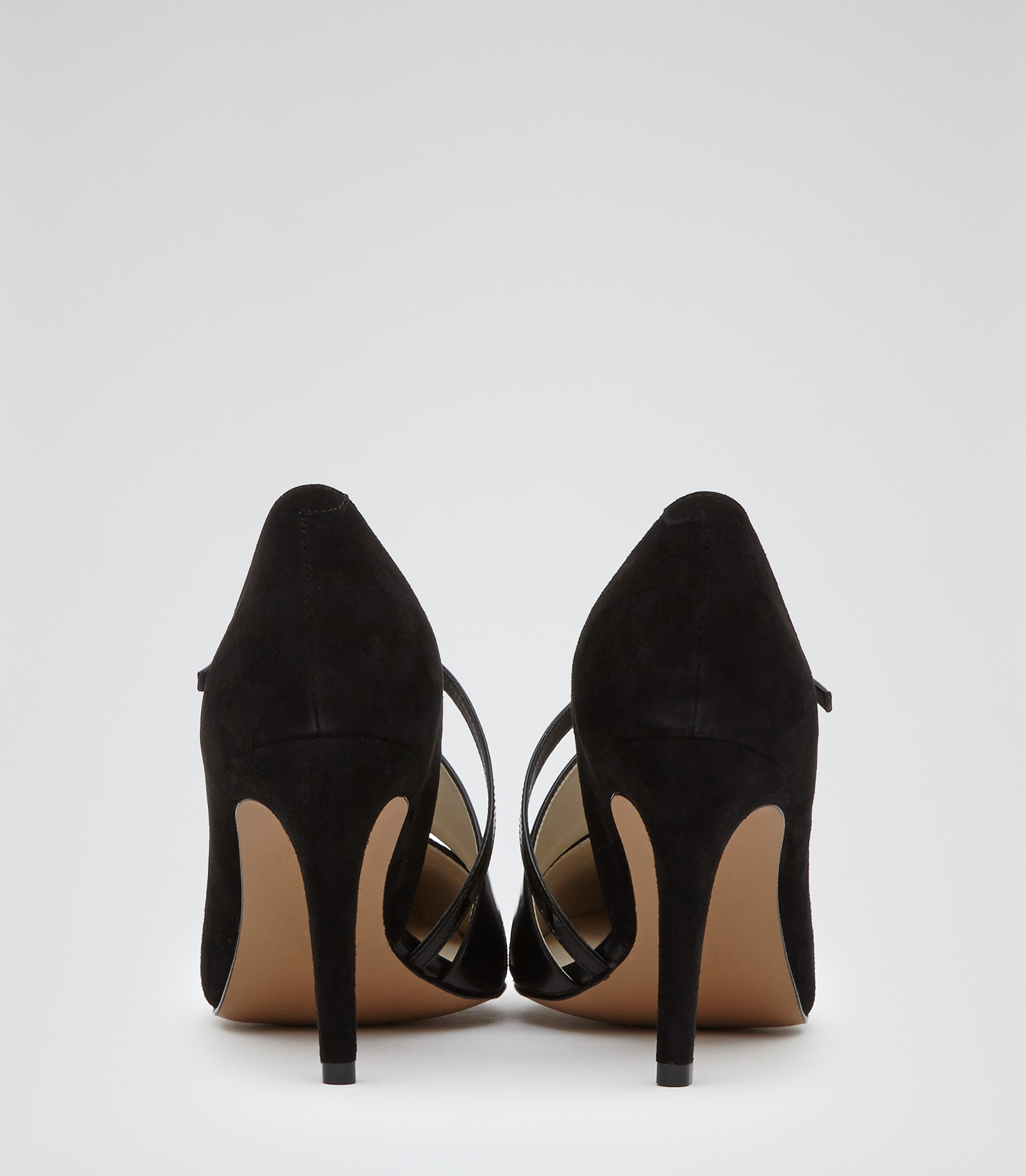 reiss black heels