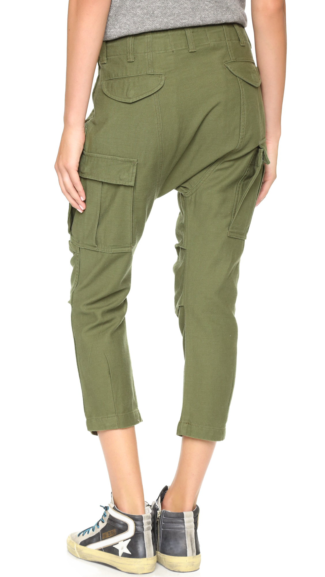 olive drab cargo pants