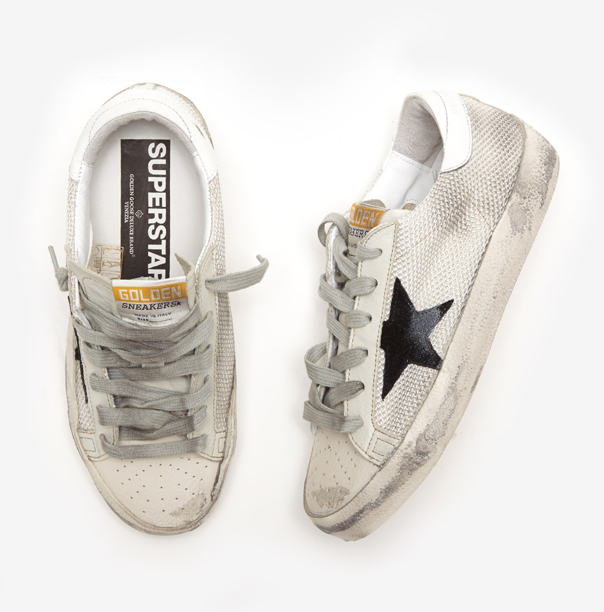 Golden goose deluxe brand Superstar Sneakers in Gray | Lyst