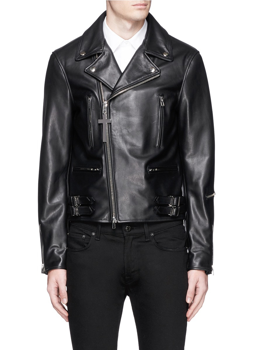 Givenchy Leather Biker Jacket in Black 