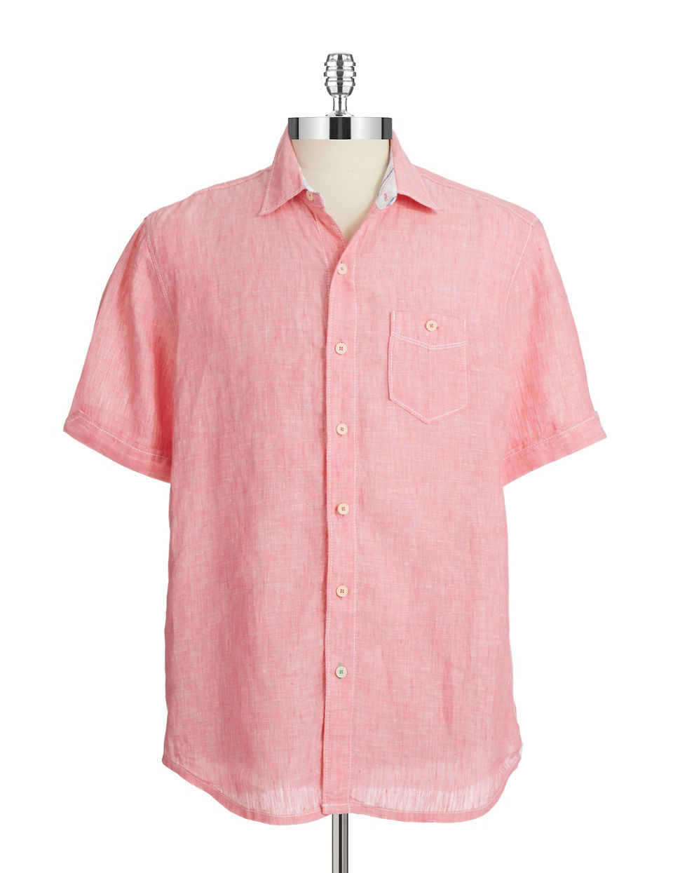 Tommy Bahama Linen Sportshirt in Pink for Men (Mixed Drink Pink) | Lyst