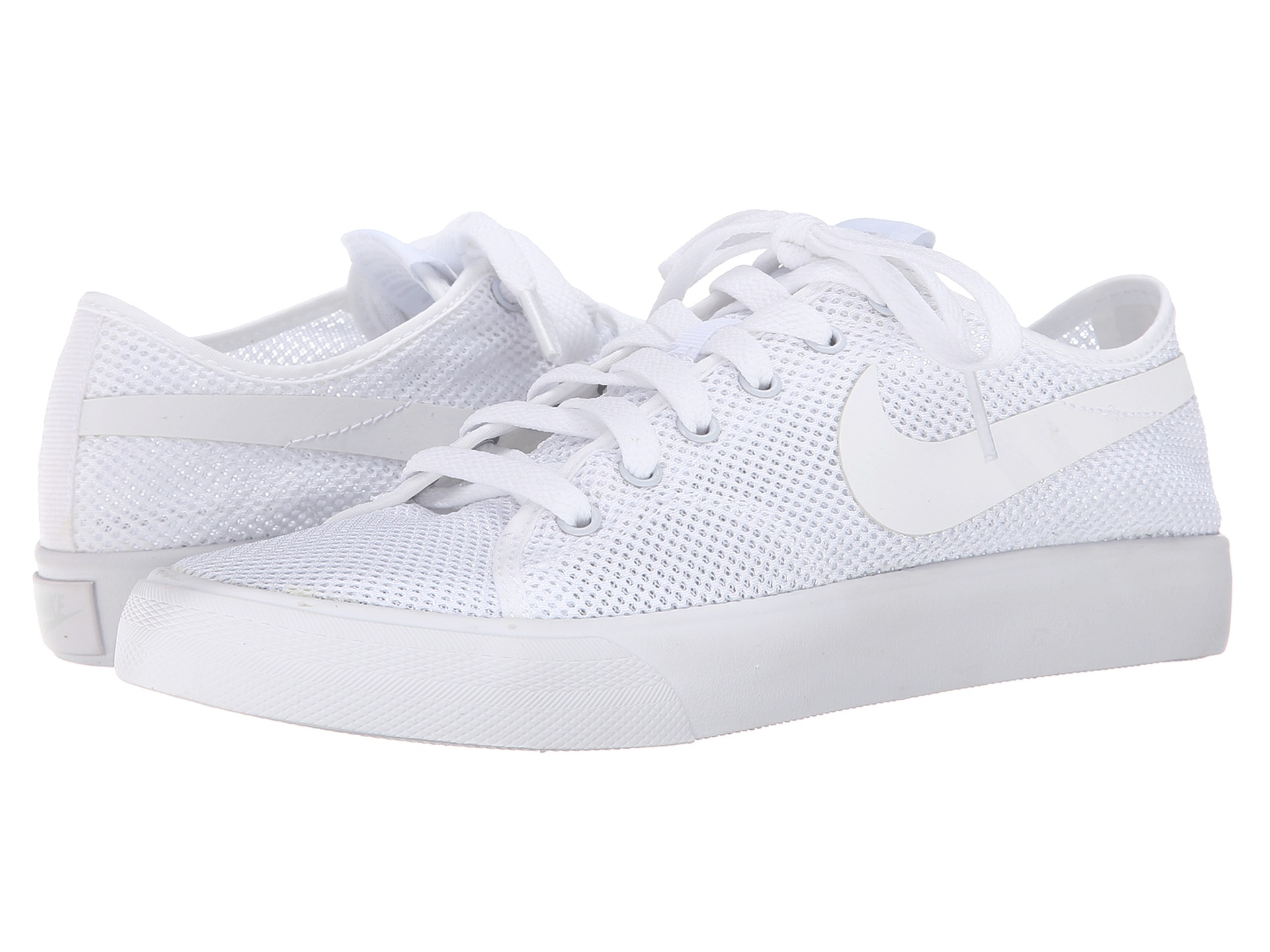 Nike Lace Primo Court Mesh in White/White (White) - Lyst