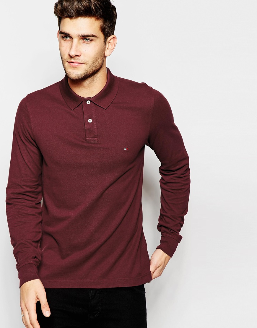 long sleeve tommy polo