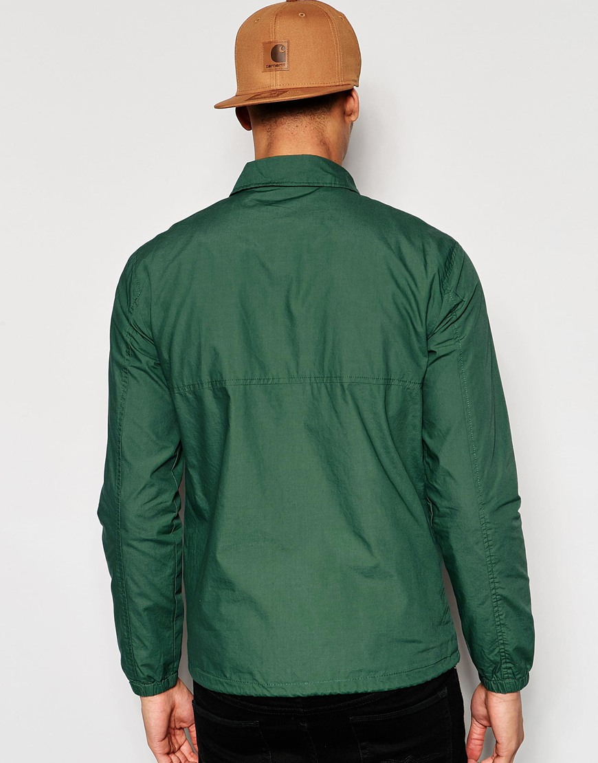 dark green coach jacket