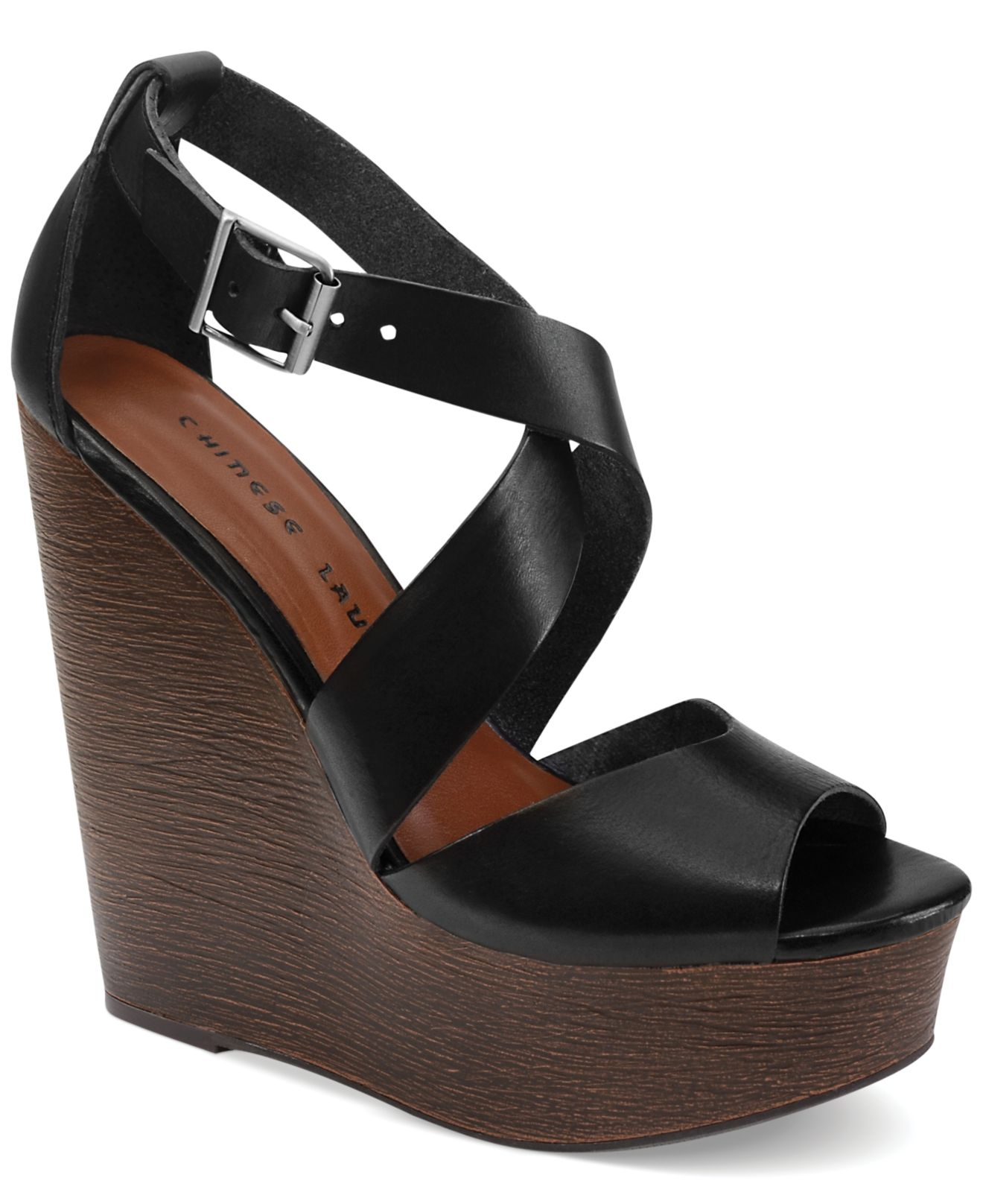 Lyst - Chinese Laundry Java Platform Wedge Sandals in Black
