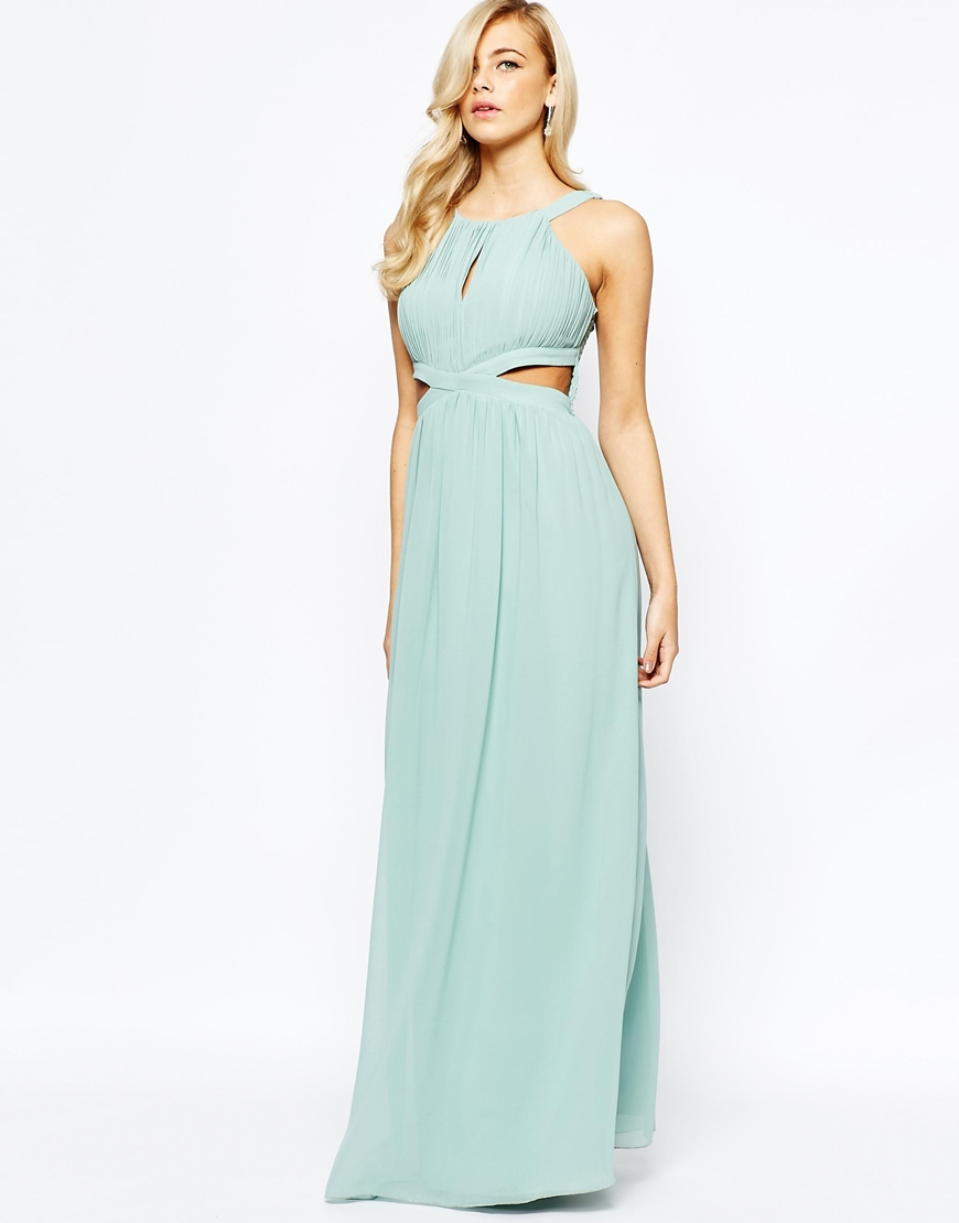 little mistress sage green maxi dress