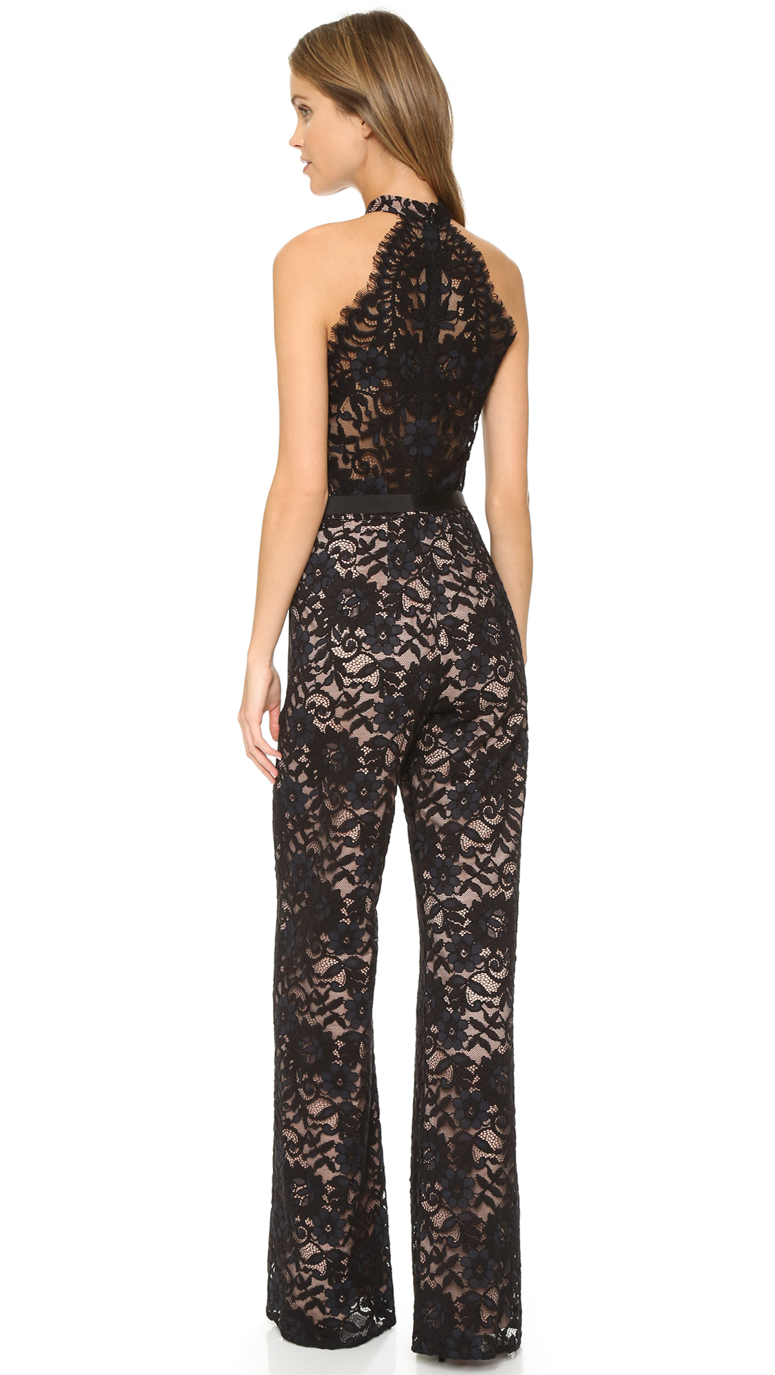 Alexis Rene Jumpsuit - Black Lace - Lyst