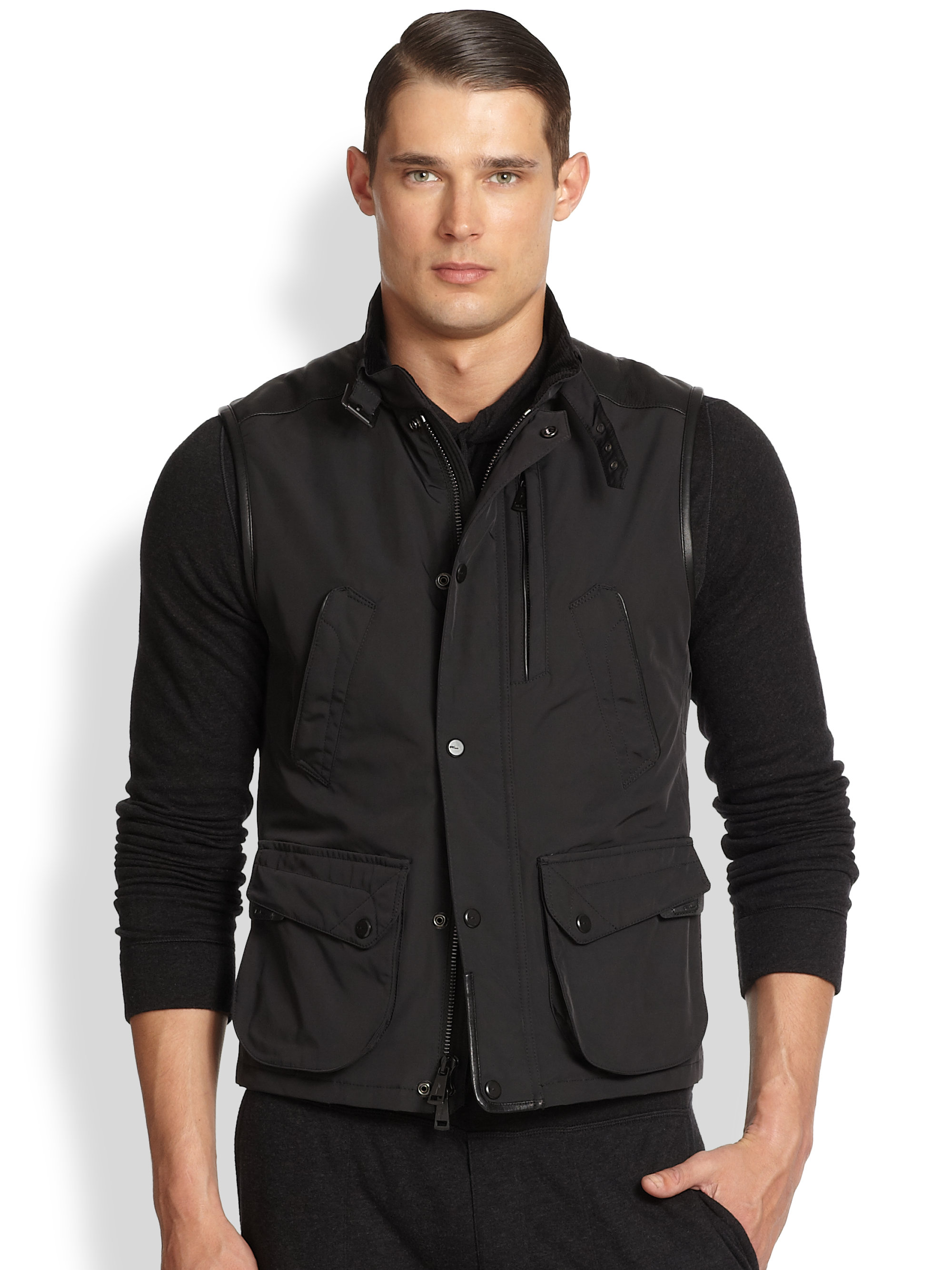 ralph lauren vest black