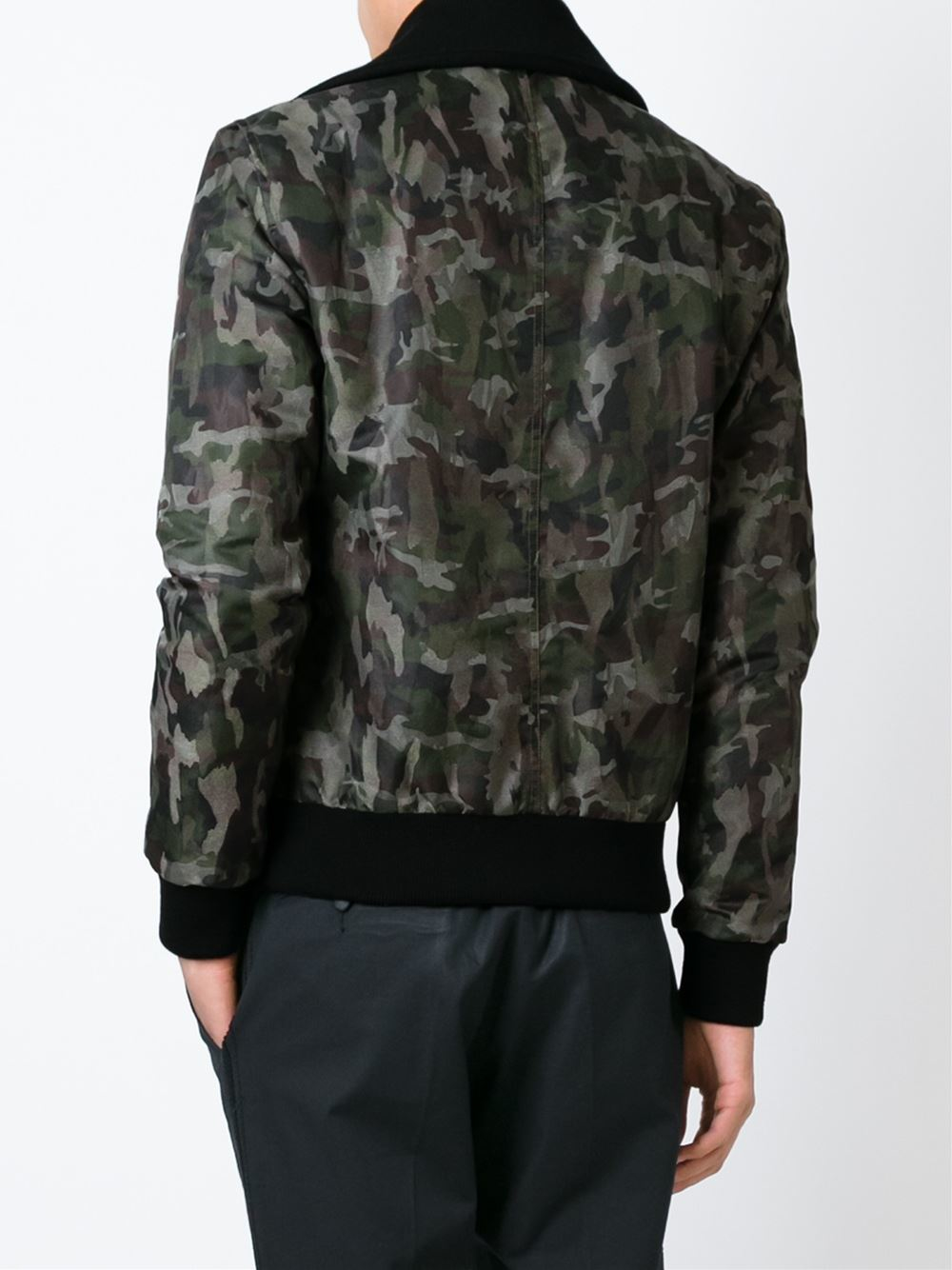 Dolce & Gabbana Camouflage Jacket in Green for Men - Lyst