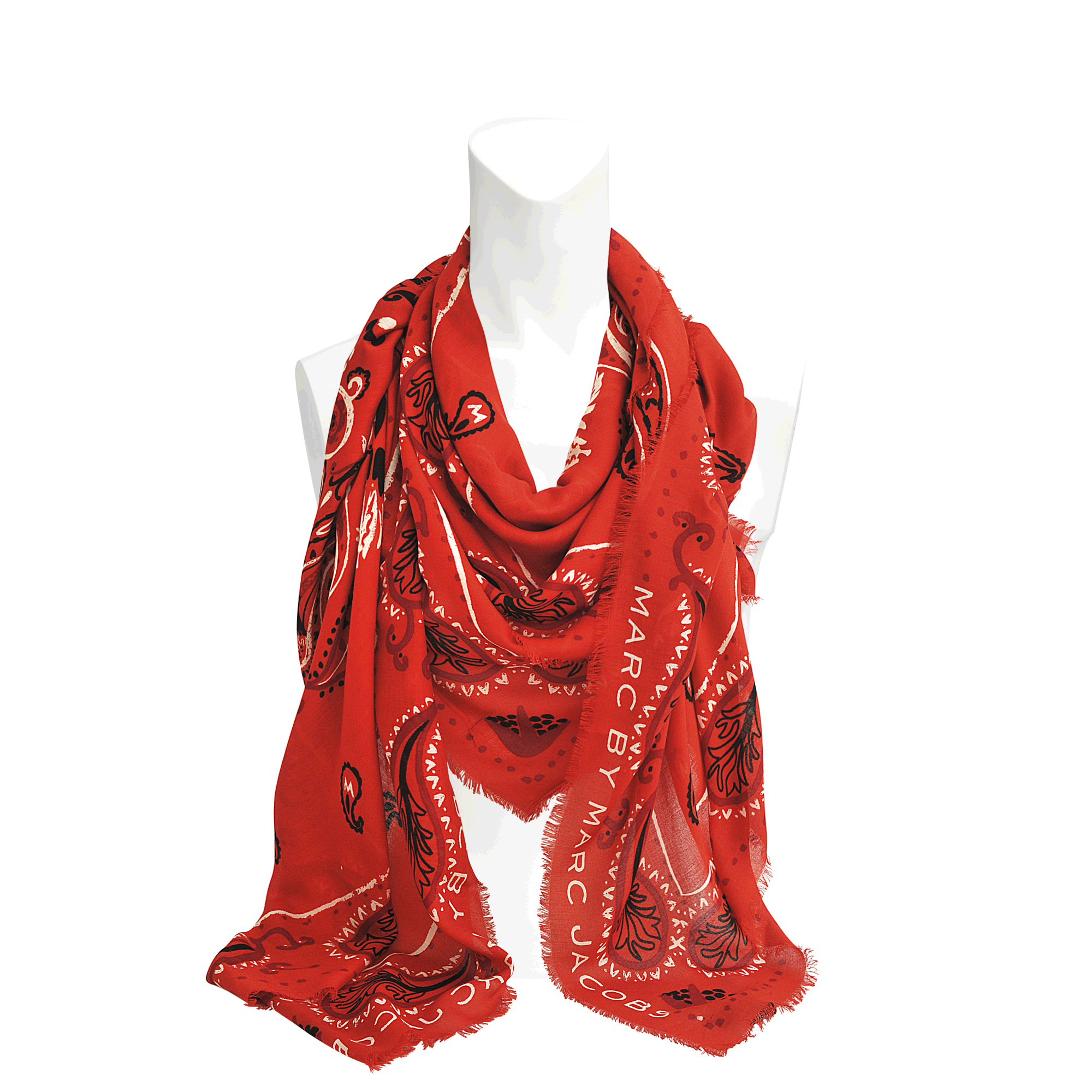 red paisley scarf