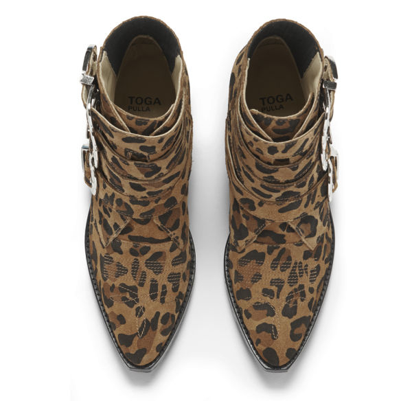 womens leopard print ankle boots