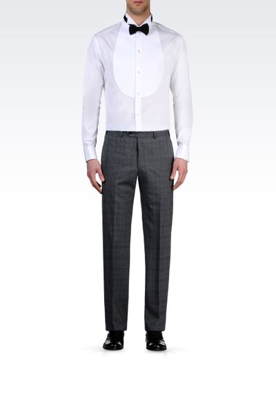 Armani Dress Shirt with Butterfly Collar in White for Men | Lyst
