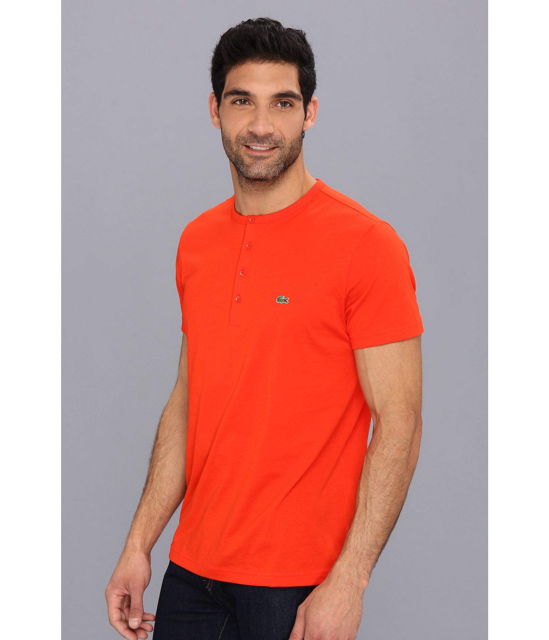 lacoste t shirt orange
