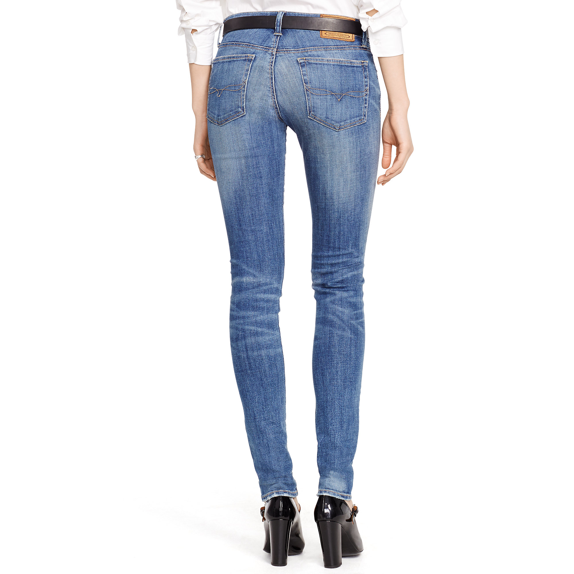 Polo Ralph Lauren Tompkins High-rise Skinny Jean in Blue | Lyst