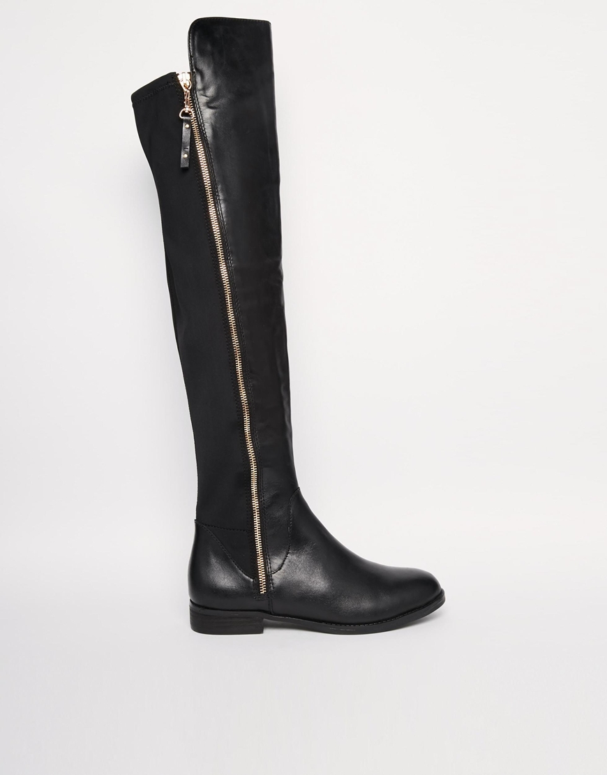Aldo Uliawen Over The Knee Flat Riding Boots in Black | Lyst