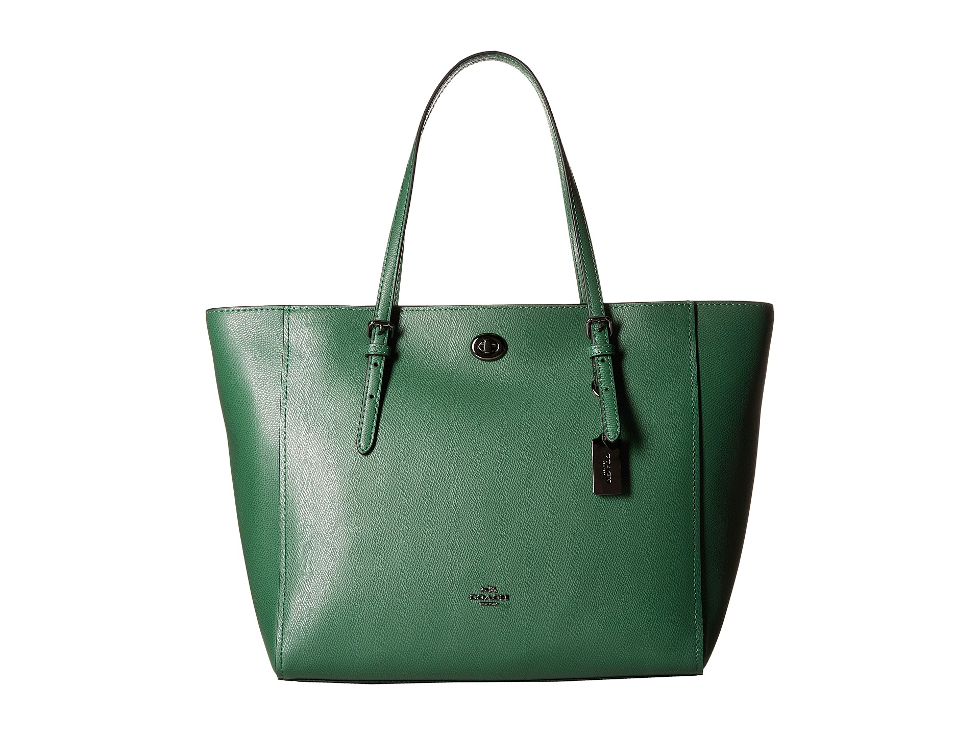 coach green tote